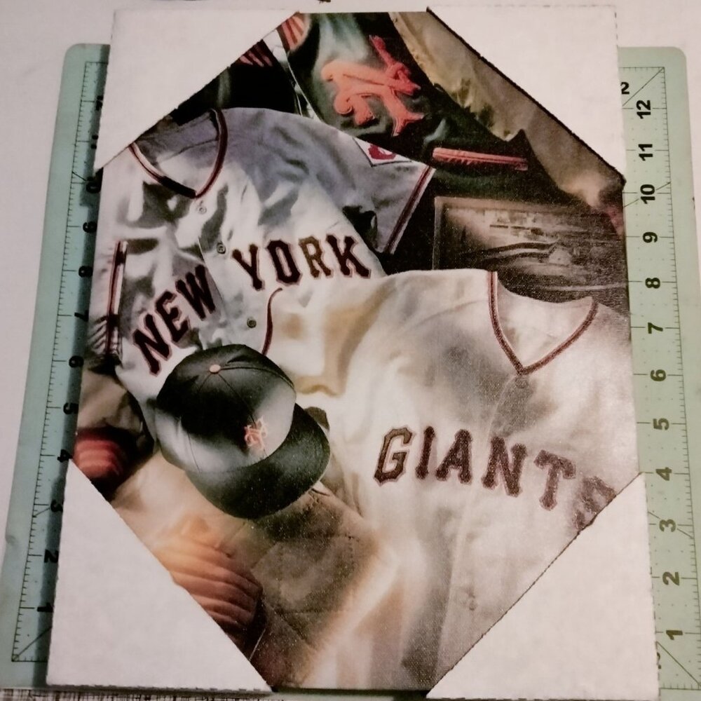 Artissimo New York Giants Wall Plaque Sign Baseball 11x14 Collage Print